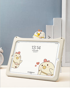Cute Backpack Chicken Tablet Silicone Cover For Children - TikTopia