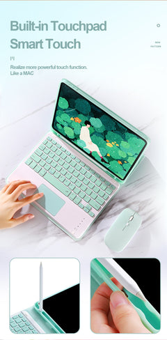 Tablet Bluetooth Keyboard Protector Touch Keyboard Dual Mode Bluetooth Mouse - TikTopia