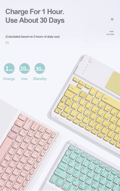 Tablet Bluetooth Keyboard Protector Touch Keyboard Dual Mode Bluetooth Mouse - TikTopia