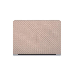 Milk Tea Color Leather Woven Computer Case - TikTopia