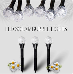 Solar LED Stake Lights Multi Coloured 20 Ball Garden Path Lighting Patio Outdoor - TikTopia