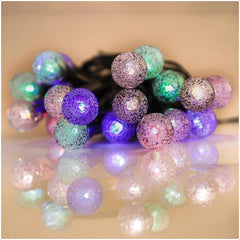 Solar LED Stake Lights Multi Coloured 20 Ball Garden Path Lighting Patio Outdoor - TikTopia