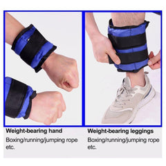 Ankle Wrist Leg Weights Straps Running Exercise Fitness Gym Strength Training UK - TikTopia
