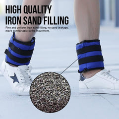 Ankle Wrist Leg Weights Straps Running Exercise Fitness Gym Strength Training UK - TikTopia
