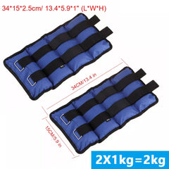 Ankle Wrist Leg Weights Straps Running Exercise Fitness Gym Strength Training UK - TikTopia