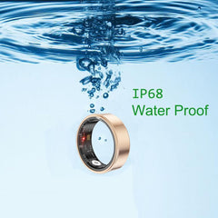 Smart Ring Health Tracker - Fitness Sleep Heart Rate Blood Oxygen Tracker Smart Ring For Men And Women,IP68 Waterproof Level Bluetooth Fitness Tracker Rings Family Care - TikTopia