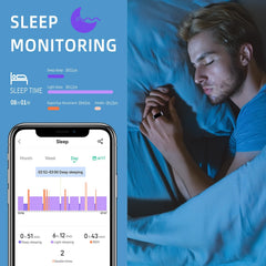 Smart Ring Health Tracker - Fitness Sleep Heart Rate Blood Oxygen Tracker Smart Ring For Men And Women,IP68 Waterproof Level Bluetooth Fitness Tracker Rings Family Care - TikTopia