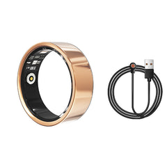 Smart Ring Health Tracker - Fitness Sleep Heart Rate Blood Oxygen Tracker Smart Ring For Men And Women,IP68 Waterproof Level Bluetooth Fitness Tracker Rings Family Care - TikTopia