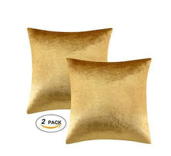 2 Packs Gold Decorative Cushions Covers Cases for Sofa Bed - TikTopia