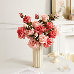Artificial Flowers Dried Fake Flowers Retro Oil Painting Living Room Decoration - TikTopia