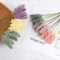 Simulation Foam Lavender Pastoral Style Decoration Artificial Flowers - TikTopia