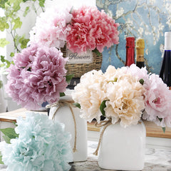 Peony Wedding Bouquets Artificial Flowers For Home Decoration - TikTopia