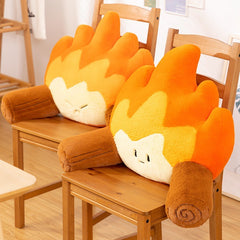Small Flame Waist Rest Seat Cushions Home Armchair Back Creative Trending Plush Toy Gift - TikTopia