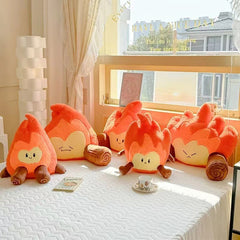 Small Flame Waist Rest Seat Cushions Home Armchair Back Creative Trending Plush Toy Gift - TikTopia
