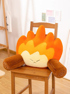 Small Flame Waist Rest Seat Cushions Home Armchair Back Creative Trending Plush Toy Gift - TikTopia
