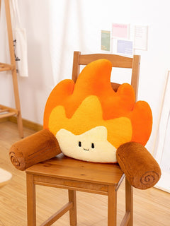 Small Flame Waist Rest Seat Cushions Home Armchair Back Creative Trending Plush Toy Gift - TikTopia