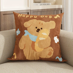 New Cute Dog Pillowcase Bedroom Cushion Cover Sofa Cushions Pillows Cover 45x45cm - TikTopia