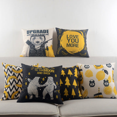 Cotton and hemp pillows with all kinds of cushions - TikTopia