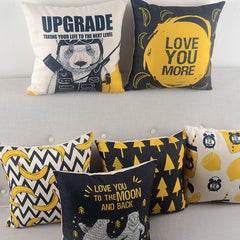 Cotton and hemp pillows with all kinds of cushions - TikTopia
