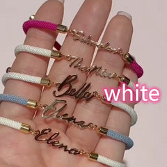 Personalized Colorful Rope Chain Custom Name Bracelet Personalized Adjustable Name Jewelry For Girls - TikTopia