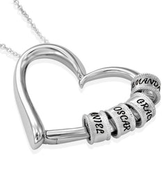 Personalized Heart Necklaces Women Jewelry Custom Name Necklaces & Pendants Mothers Day Gift - TikTopia