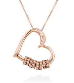Personalized Heart Necklaces Women Jewelry Custom Name Necklaces & Pendants Mothers Day Gift - TikTopia