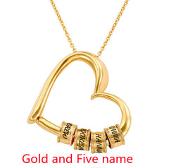 Personalized Heart Necklaces Women Jewelry Custom Name Necklaces & Pendants Mothers Day Gift - TikTopia