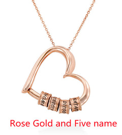 Personalized Heart Necklaces Women Jewelry Custom Name Necklaces & Pendants Mothers Day Gift - TikTopia
