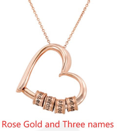 Personalized Heart Necklaces Women Jewelry Custom Name Necklaces & Pendants Mothers Day Gift - TikTopia