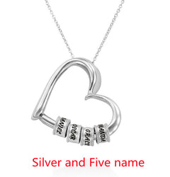 Personalized Heart Necklaces Women Jewelry Custom Name Necklaces & Pendants Mothers Day Gift - TikTopia