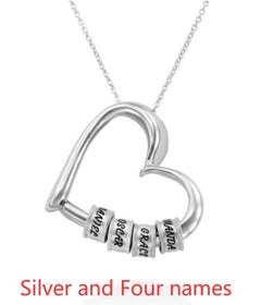 Personalized Heart Necklaces Women Jewelry Custom Name Necklaces & Pendants Mothers Day Gift - TikTopia