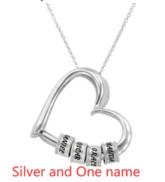 Personalized Heart Necklaces Women Jewelry Custom Name Necklaces & Pendants Mothers Day Gift - TikTopia