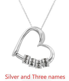 Personalized Heart Necklaces Women Jewelry Custom Name Necklaces & Pendants Mothers Day Gift - TikTopia