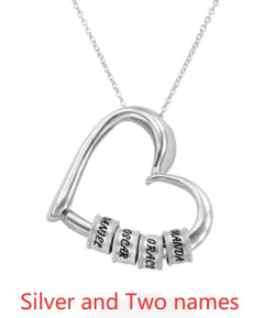 Personalized Heart Necklaces Women Jewelry Custom Name Necklaces & Pendants Mothers Day Gift - TikTopia