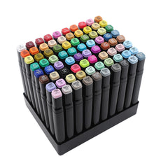 80 Farbe Acrylstifte Marker Set Permanent Pen DIY Graffiti Sketch Dual Pen - TikTopia