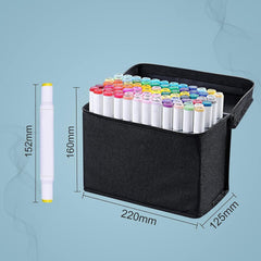 80 Farbe Acrylstifte Marker Set Permanent Pen DIY Graffiti Sketch Dual Pen - TikTopia