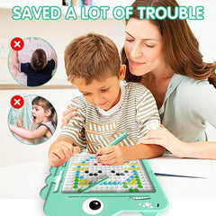 Kids Magnetic Drawing Board Montessori Fine Motor Skill Learning Toy Doodle Gift - TikTopia