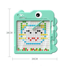 Kids Magnetic Drawing Board Montessori Fine Motor Skill Learning Toy Doodle Gift - TikTopia