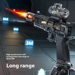 LED Lights Electric Water Guns Children Simulated Shooting Recoil Powerful Automatic Water Spray Gun Kids Summer Outdoor Toys - TikTopia