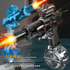 LED Lights Electric Water Guns Children Simulated Shooting Recoil Powerful Automatic Water Spray Gun Kids Summer Outdoor Toys - TikTopia