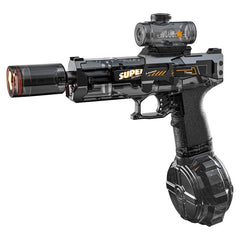 LED Lights Electric Water Guns Children Simulated Shooting Recoil Powerful Automatic Water Spray Gun Kids Summer Outdoor Toys - TikTopia