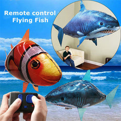 Remote Control Shark Toys Air Swimming Fish Infrared RC Air Balloons Inflatable RC Flying Air Plane Kids Toys - TikTopia