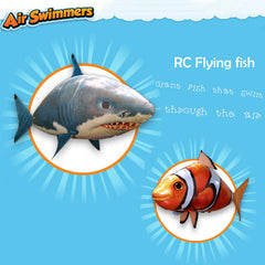 Remote Control Shark Toys Air Swimming Fish Infrared RC Air Balloons Inflatable RC Flying Air Plane Kids Toys - TikTopia