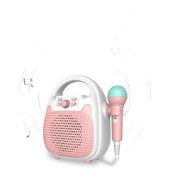 Bluetooth Kids Karaoke Machine Speaker Microphones Rechargeable Portable Toys - TikTopia