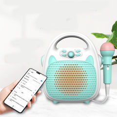 Bluetooth Kids Karaoke Machine Speaker Microphones Rechargeable Portable Toys - TikTopia