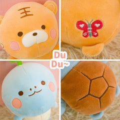 1pc 23cm Cartoon Tiger Tortoise Duck Cat Plush Toys Lovely Animal Doll Stuffed Toys for Baby Kids Girlfriend Appease Gift - TikTopia