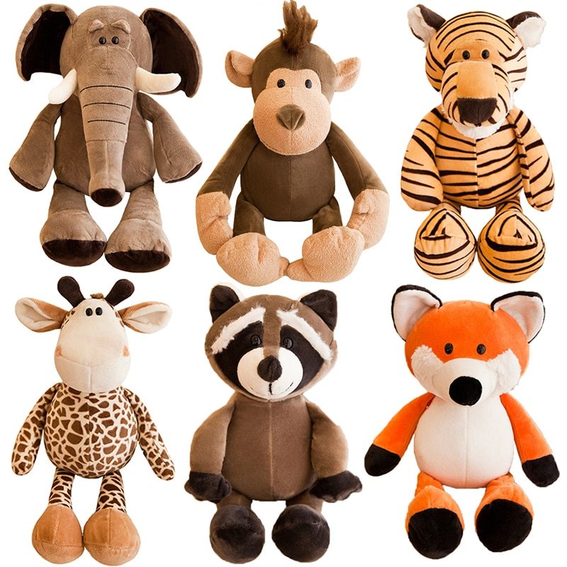 Jungle animal plush toys - TikTopia