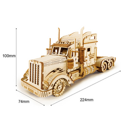 Robotime ROKR Train Model 3D Wooden Puzzle Toy Assembly Locomotive Model Building Kits for Children Kids Birthday Christmas Gift - TikTopia