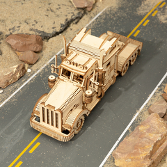Robotime ROKR Train Model 3D Wooden Puzzle Toy Assembly Locomotive Model Building Kits for Children Kids Birthday Christmas Gift - TikTopia
