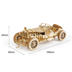 Robotime ROKR Train Model 3D Wooden Puzzle Toy Assembly Locomotive Model Building Kits for Children Kids Birthday Christmas Gift - TikTopia